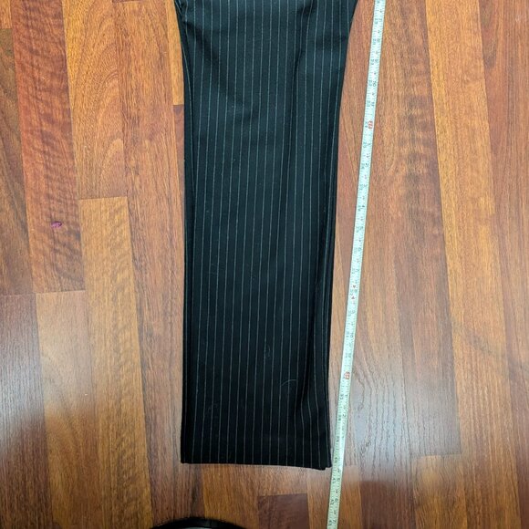 Gloria Vanderbilt Black Pinstripe Haven Trousers Size 6  Work Dress Pants - Picture 5 of 6